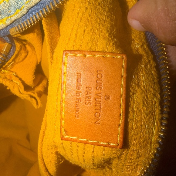 LOUIS VUITTON Denim and Brown Designer Shoulder Bag - Picture 8 of 12